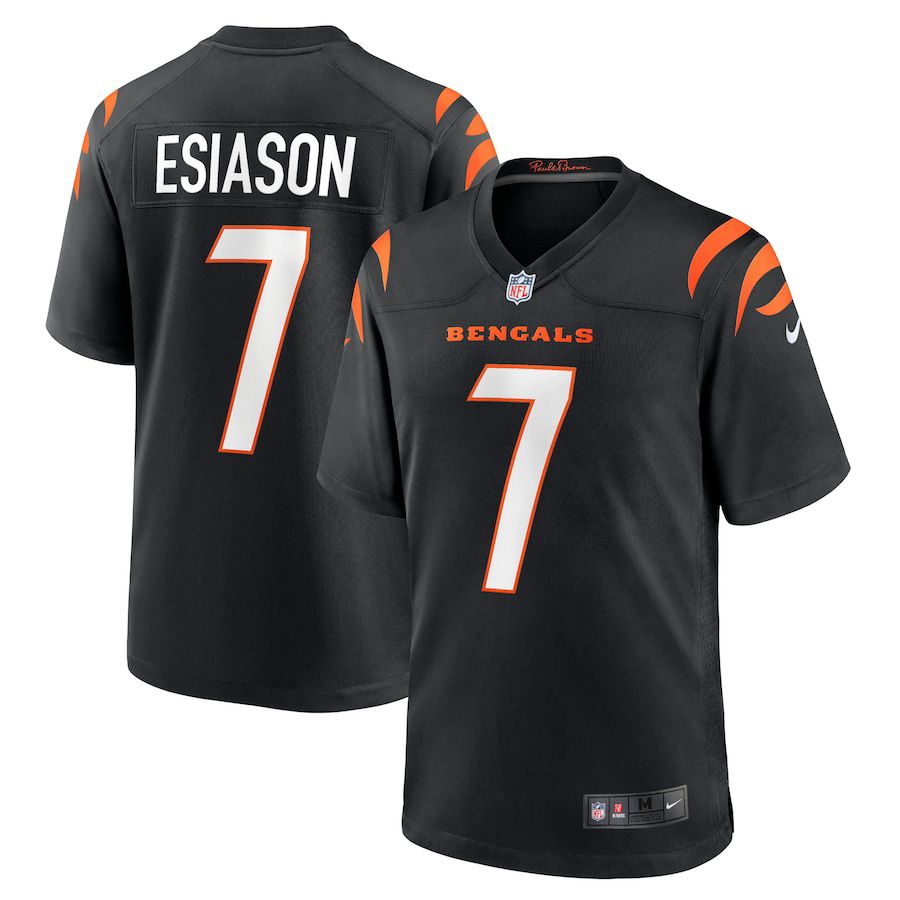 Men Cincinnati Bengals 7 Boomer Esiason Nike Black Retired Player NFL Jersey